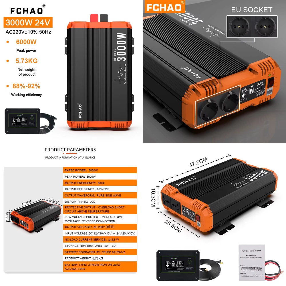 Off Grid Solar Inverter 48V 6000W - Inverter a Onda Sinusoidale Pura Off-Grid