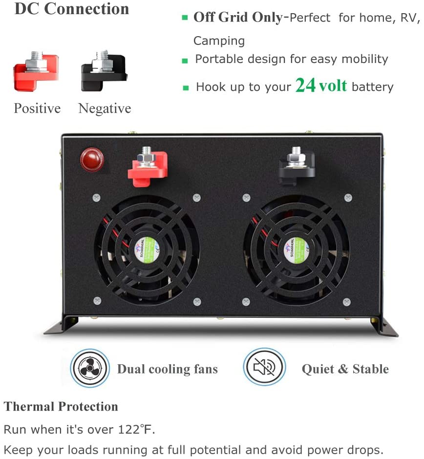 Pure Sine Wave Inverter 5000W 48V 220V - Off Grid Onda Sinusoidale Pura Inverter