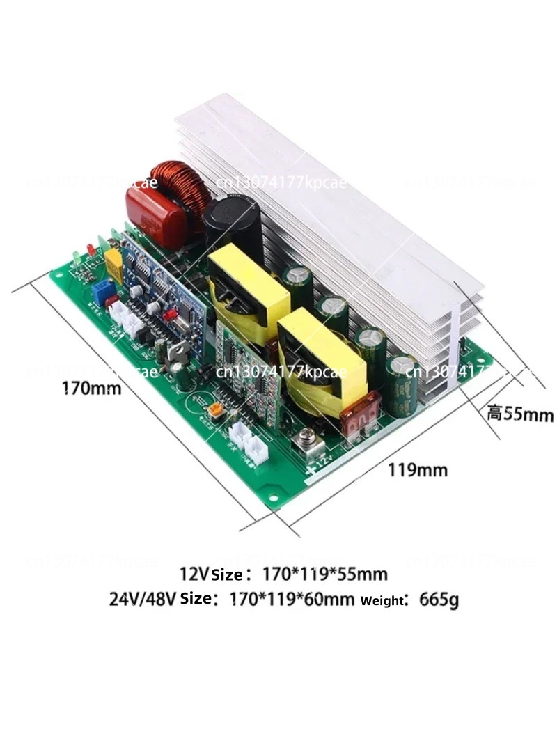 Pure Sine Wave Inverter Board 24V 48V - Inverter a Onda Sinusoidale Pura 750W