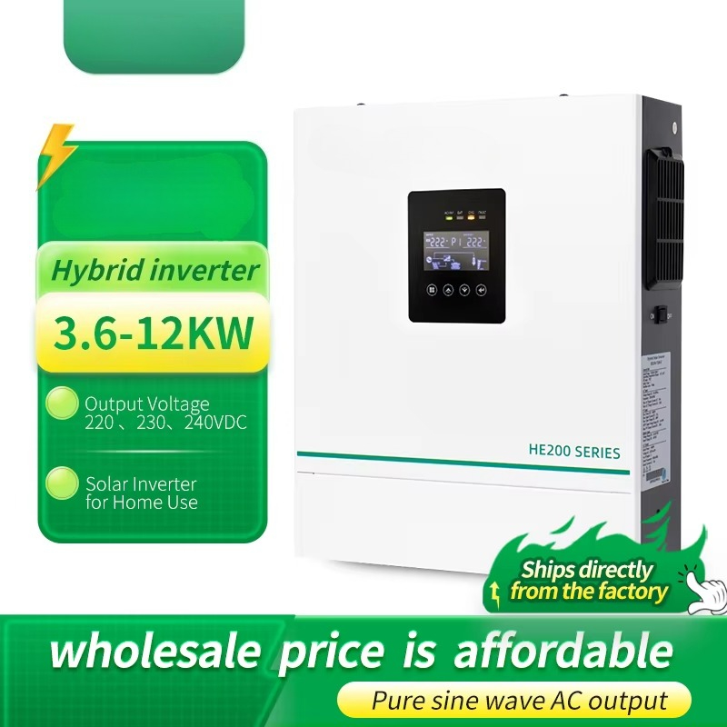 Hybrid Solar Inverter 5.5Kw Mppt 48V - Inverter Solare Ibrido 3.6kw 5.5kw 6.2kw