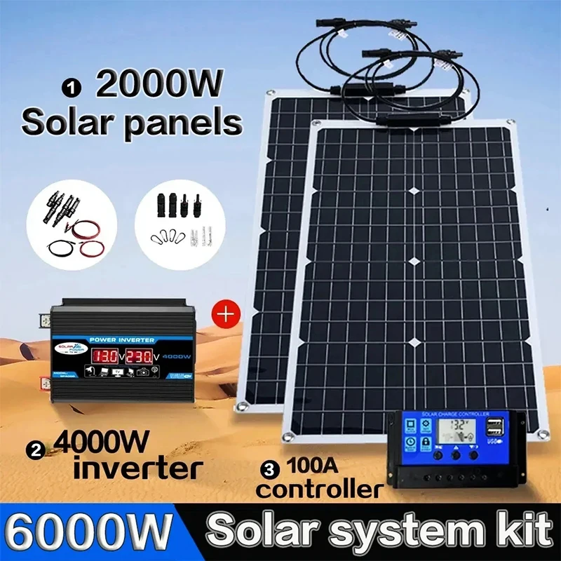 Kit solare tutto in uno da 200 - Grid Tie Inverter Limiter 2000W recensione e prezzo