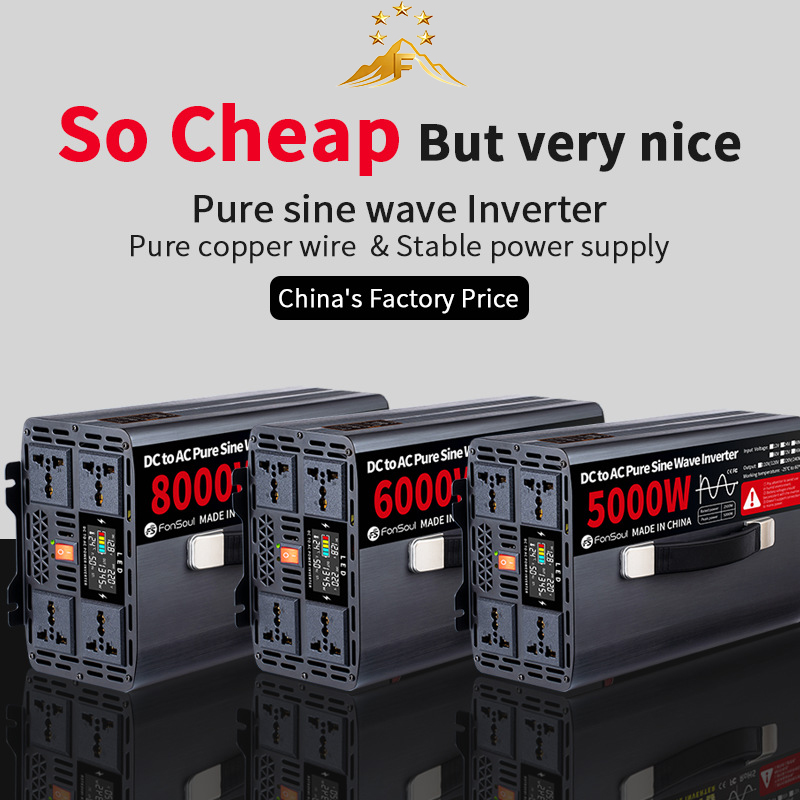 Inverter Portatile a Onda Sinu - Pure Sine Wave Inverter 5000W 48V 220V recensione e prezzo