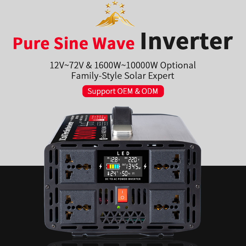 Inverter Portatile a Onda Sinu - Pure Sine Wave Inverter 5000W 48V 220V recensione e prezzo