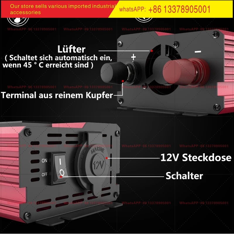 Inverter da 12V a 220V con pot - Power Inverter 12V 220V 4000W Continuous recensione e prezzo
