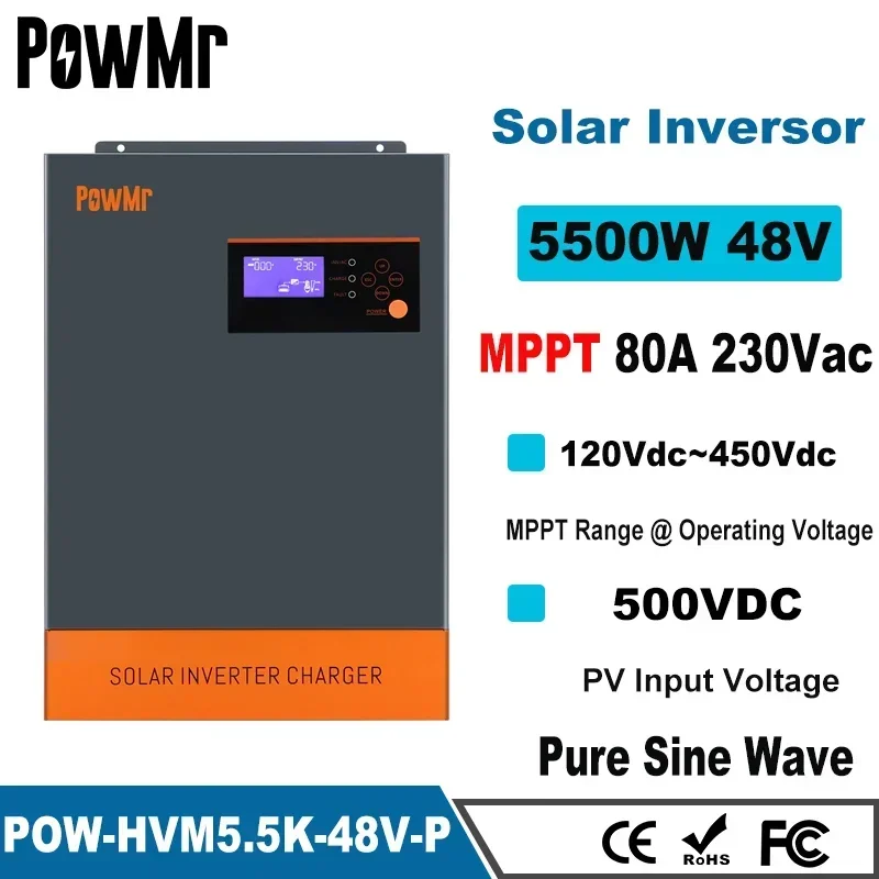 Inverter Solare Ibrido Trifase - Hybrid Solar Inverter 5.5Kw Mppt 48V recensione e prezzo