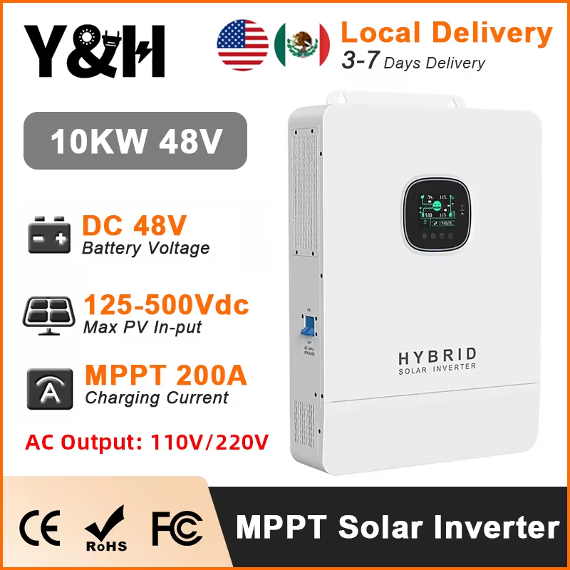 Y&H 10KW Inverter solare ibrid - Split Phase Inverter 10Kw 110V 220V recensione e prezzo