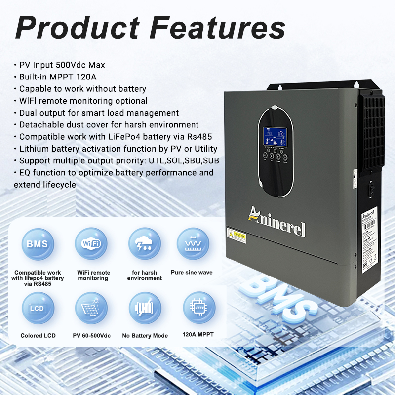 Inverter Ibrido Aninerel 4200W - Inverter Pure Sine Wave 60Hz 120V 3000W recensione e prezzo