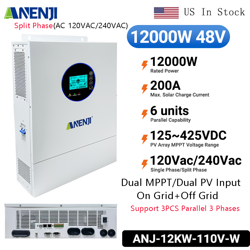 Inverter Solare Ibrido ANENJI  - Off Grid Solar Inverter 48V 6000W recensione e prezzo