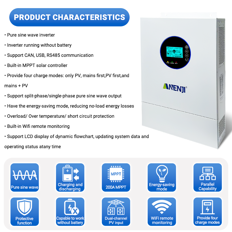 Inverter Solare Ibrido ANENJI  - Off Grid Solar Inverter 48V 6000W recensione e prezzo