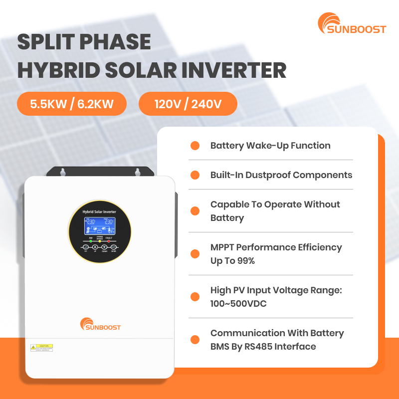 Sunboost 3Kw 4Kw 5000W 5.5Kw 6 - Hybrid Solar Inverter 5.5Kw Mppt 48V recensione e prezzo
