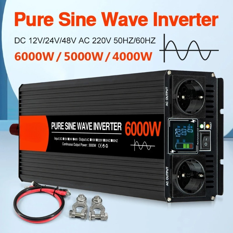 Inverter Solare a Onda Sinusoi - Pure Sine Wave Inverter 5000W 48V 220V recensione e prezzo