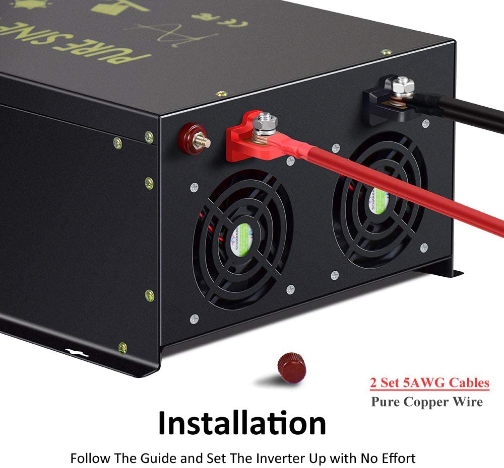 Off Grid Onda Sinusoidale Pura - Pure Sine Wave Inverter 5000W 48V 220V recensione e prezzo