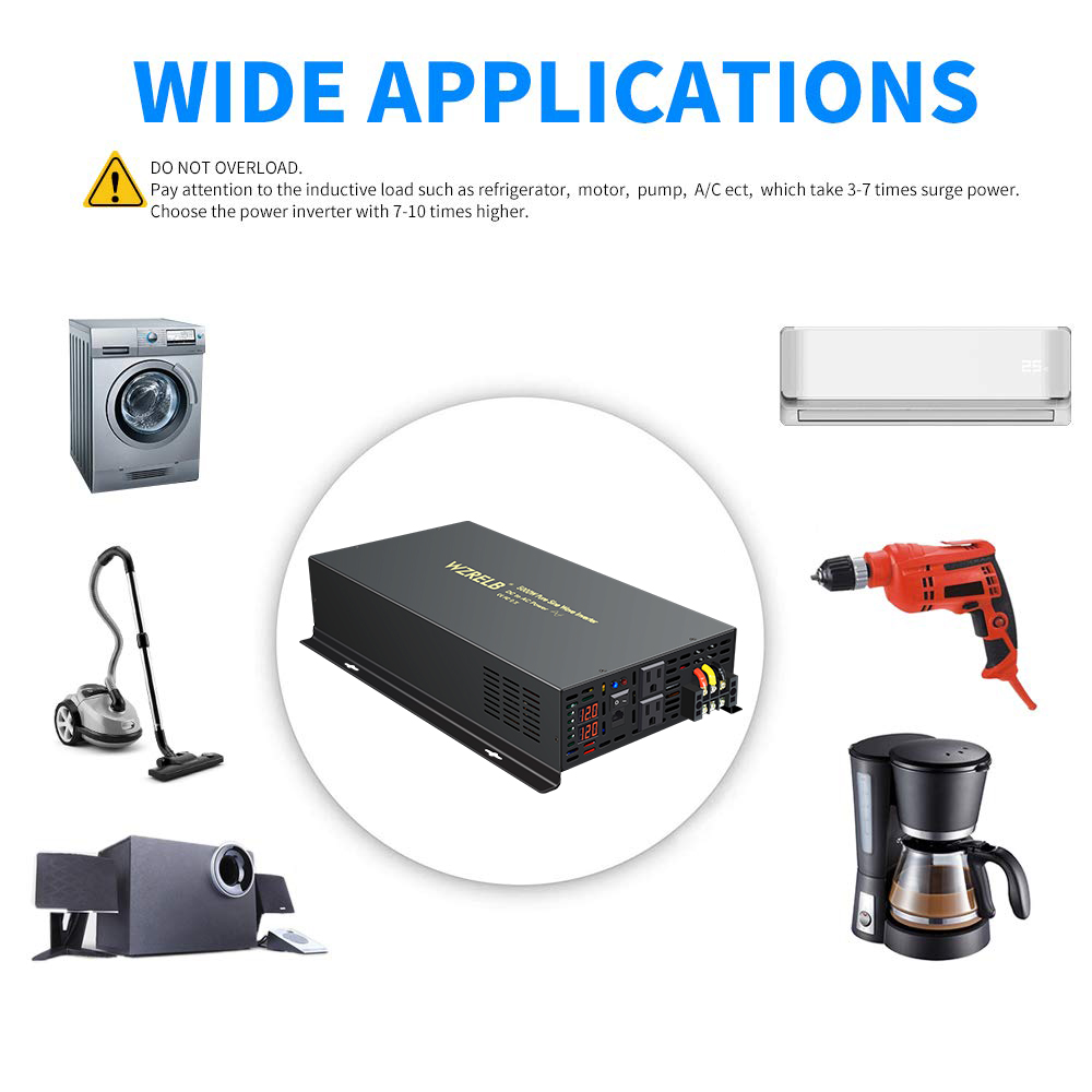 Affidabile inverter di energia - Pure Sine Wave Inverter 5000W 48V 220V recensione e prezzo
